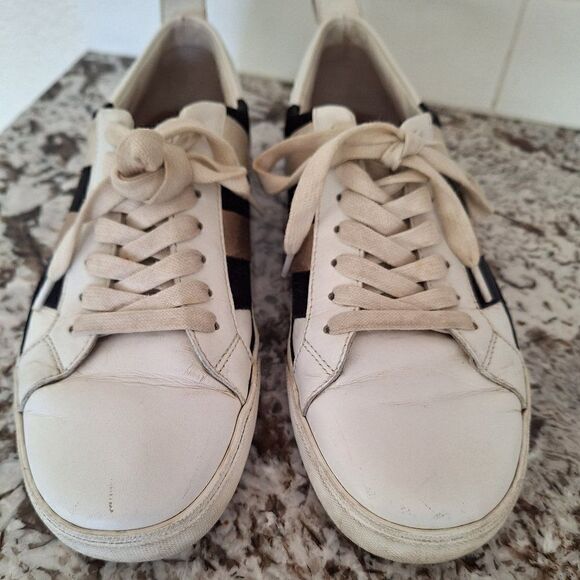 DIANE VON FURSTENBERG Leather Sneakers size 7.5 M US - Picture 1 of 11